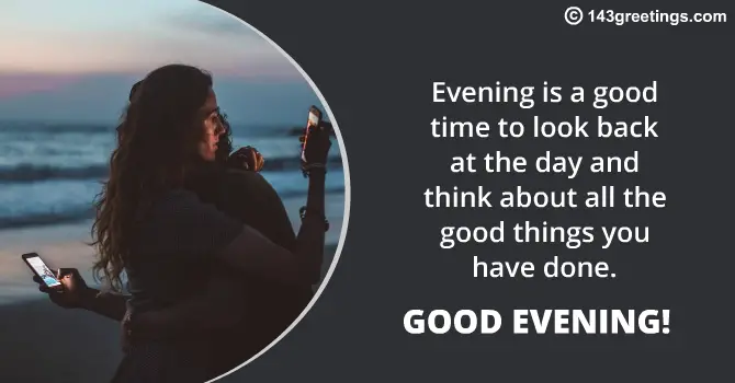 emotional good evening messages
